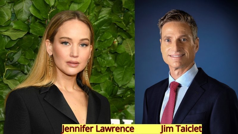 Jennifer Lawrence and Jim Taiclet