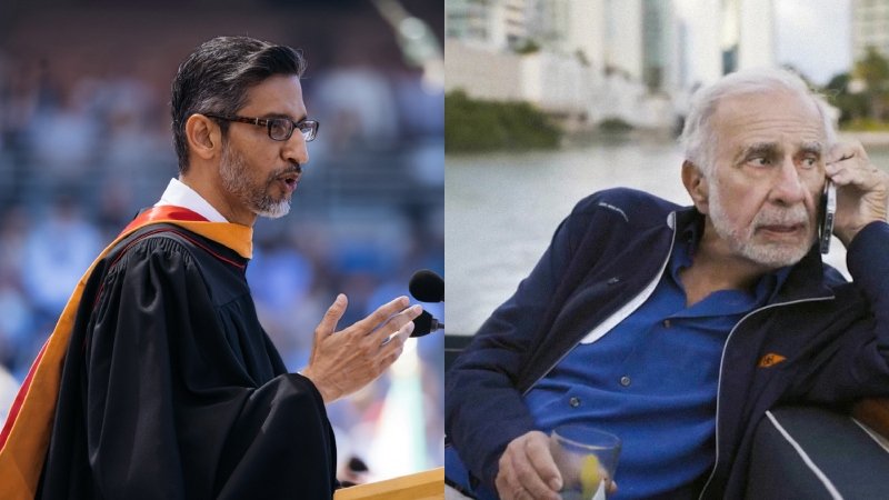 Sundar Pichai and Carl Icahn